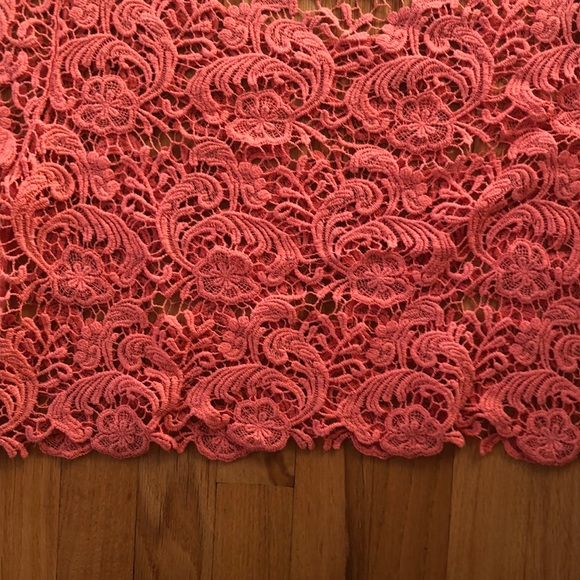 Peach lace long crop top - Picture 10 of 15